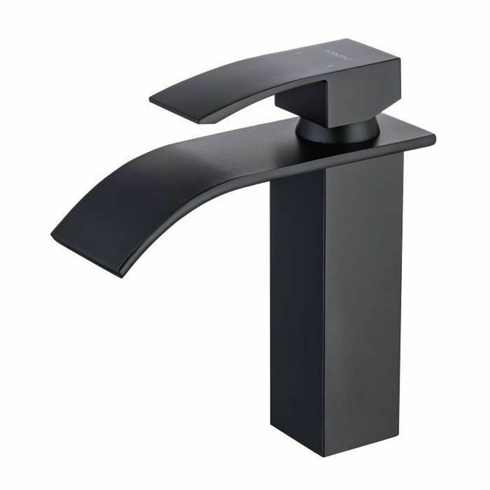 Robinet Monocomandă Oceanic Mechanics Cascade Negru mat Alamă Aliaj de Zinc 18,3 cm