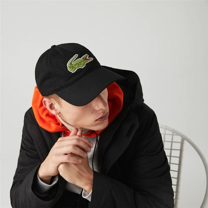 Șapcă Sport Lacoste Logo Oversize Negru Mărime unică