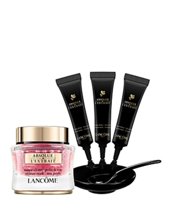 Mască de față Lancome Absolue L'Extrait, regenerativă și revitalizantă, cu extract de trandafir de Damasc, 14 buc, 30 ml