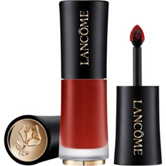 Ruj lichid Lancome L’Absolu Rouge Drama Ink, semi-mat, nuanța 555 Sete de viață, 6 ml