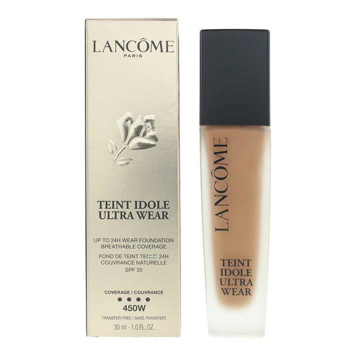 Fond de ten lichid Lancome Teint Idole Ultra Wear, nuanța 450W, SPF 35, 30 ml