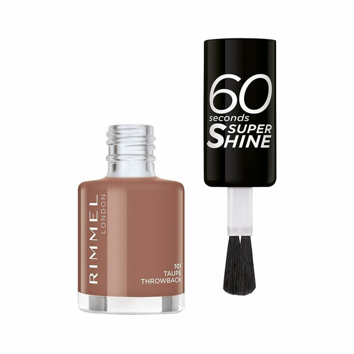 lac de unghii 60 Seconds Super Shine Rimmel London Nº 101 (8 ml) (8 ml)