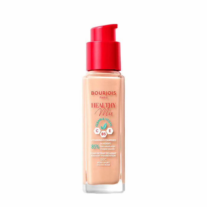 Fond de Ten Fluid Bourjois Healthy Mix Nº 50C Rose ivory 30 ml
