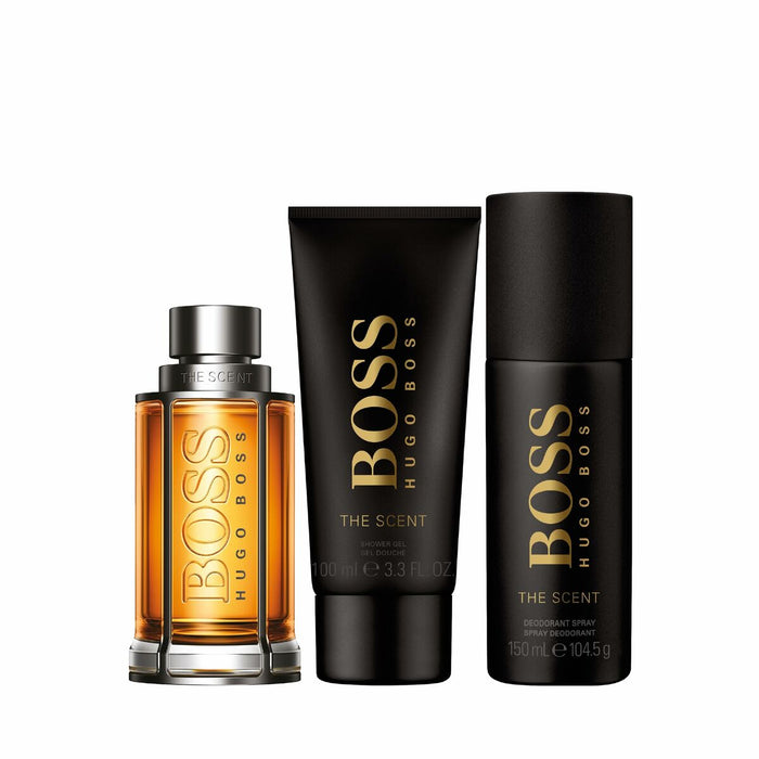 Set de Parfum Bărbați Hugo Boss EDT BOSS The Scent 3 Piese
