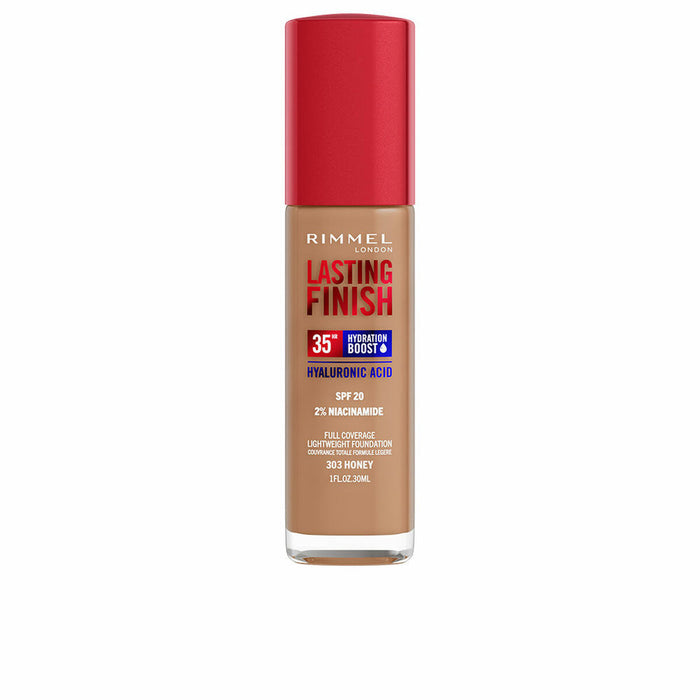 Fond de Ten Fluid Rimmel London Lasting Finish Nº 303 Honey Spf 20 30 ml
