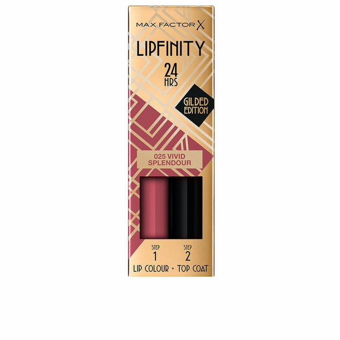 Ruj lichid Max Factor Lipfinity 24H Nº 025 Vivid splendour 2 Piese