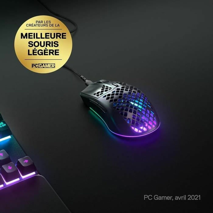 Mouse Gaming SteelSeries AEROX 3 (2022) ONYX EDITION Negru