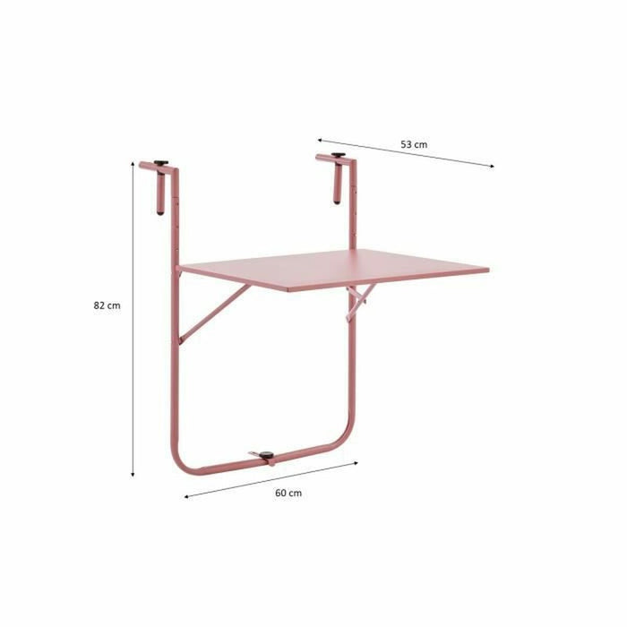 Masă Pliabilă 60 x 78 x 86-101 cm Oțel