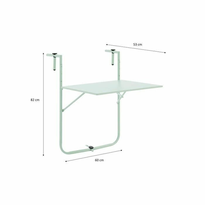Masă Pliabilă 60 x 78 x 86-101 cm
