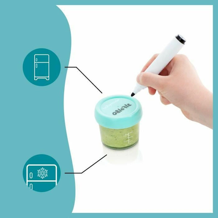 Recipient pentru conservarea alimentelor Babymoov Airtight 8 Unități