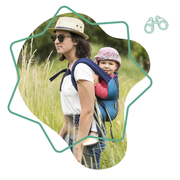 Rucsac port bebe Badabulle Easy & Go 15 kg Albastru Ergonomic 0-4 Ani