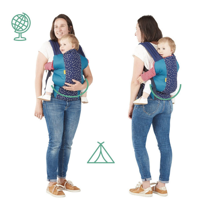 Rucsac port bebe Badabulle Easy & Go 15 kg Albastru Ergonomic 0-4 Ani