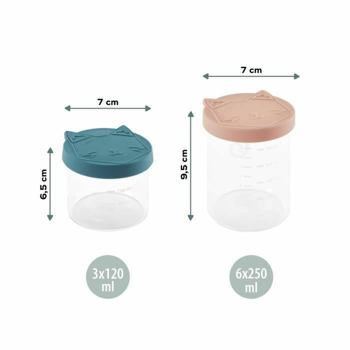 Set de recipiente pentru mâncare de bebe Babymoov