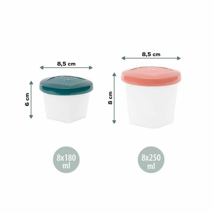 Set de Cutii pentru Prânz Babymoov A004316 Multicolor 3 Unități