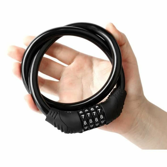 Cablu cu lacăt Beeper ME129-12 Negru