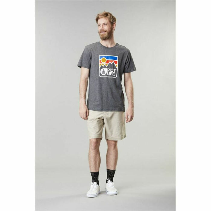 Tricou cu Mânecă Scurtă Bărbați Picture Nausta Gri închis