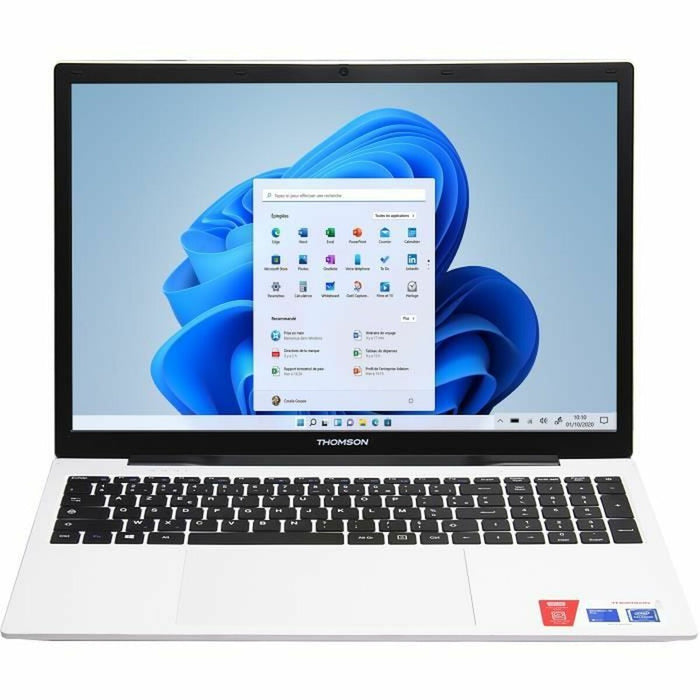 Laptop Thomson TH17V2C4WH128 Intel Celeron N4020 4 GB RAM 128 GB SSD Azerty Franceză Alb AZERTY