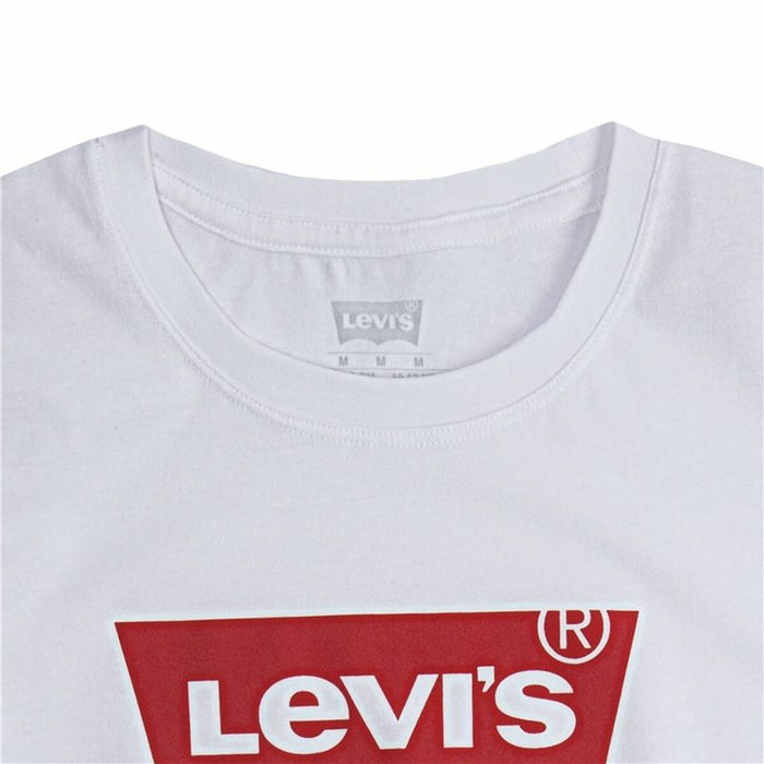 Tricou cu Mânecă Scurtă pentru Copii Levi's Batwing Logo Alb