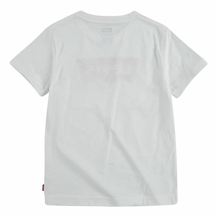 Tricou cu Mânecă Scurtă pentru Copii Levi's Batwing Alb Unisex
