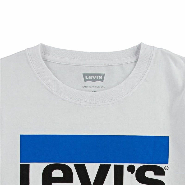Tricou cu Mânecă Scurtă Copii Levi's Sportswear Logo Alb