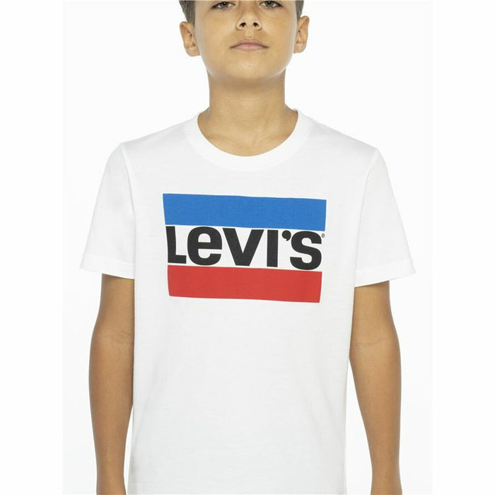 Tricou cu Mânecă Scurtă Copii Levi's Sportswear Logo Alb