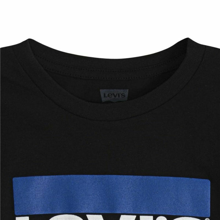 Tricou cu Mânecă Scurtă Bărbați Levi's Logo Jr  Negru