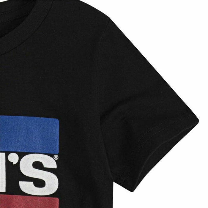 Tricou cu Mânecă Scurtă Bărbați Levi's Logo Jr  Negru