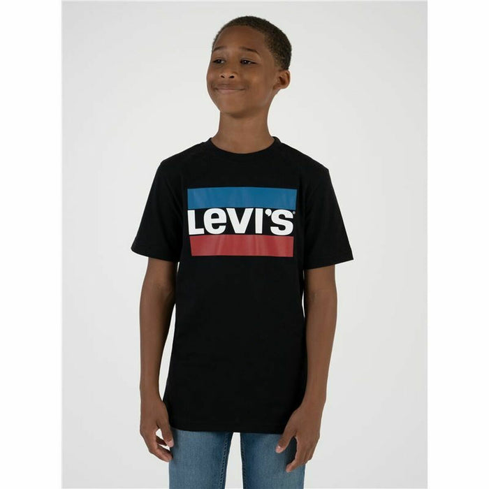 Tricou cu Mânecă Scurtă Bărbați Levi's Logo Jr  Negru