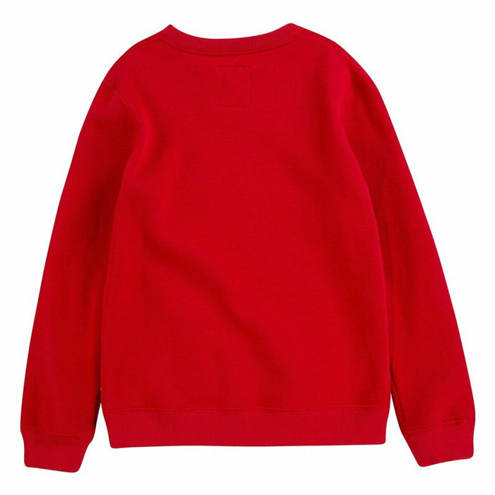 Hanorac fără Glugă Copii Levi's Batwing Crewneck  Roșu