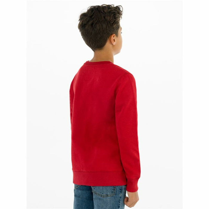 Hanorac fără Glugă Copii Levi's Batwing Crewneck  Roșu