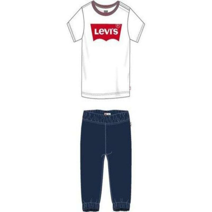 Set Sport pentru Bebeluși TWILL JOGGER Levi's 6EA924-001  Alb