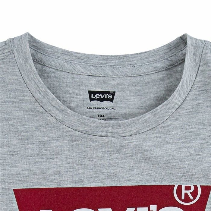 Tricou cu Mânecă Scurtă pentru Copii Levi's Batwing Gri deschis