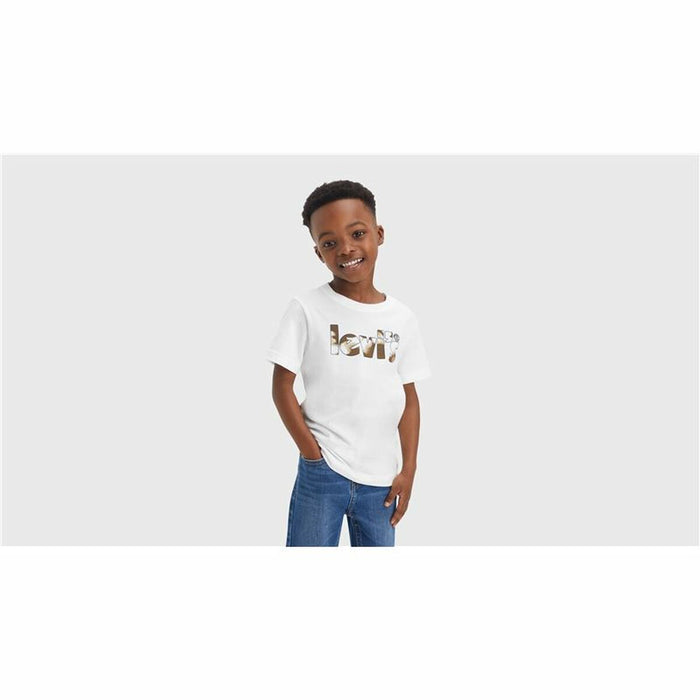 Tricou Levi's Camo Poster Logo Bright Alb