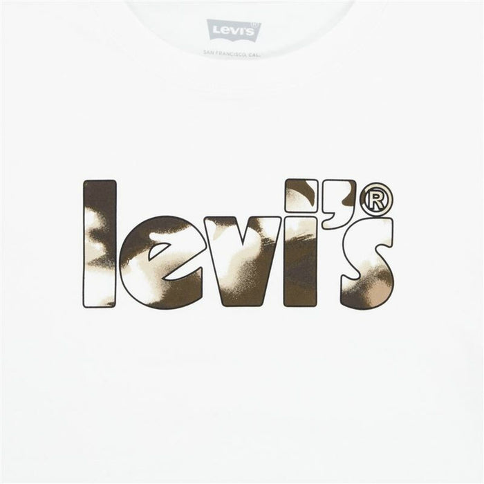 Tricou Levi's Camo Poster Logo Bright Alb
