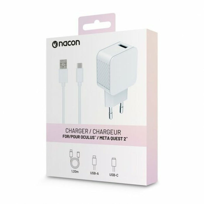 Încărcător de Perete + Cablu USB A la USB C Nacon