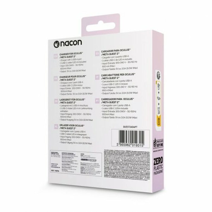 Încărcător de Perete + Cablu USB A la USB C Nacon