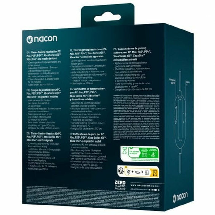 Căști cu Microfon Nacon GH-120 Gri