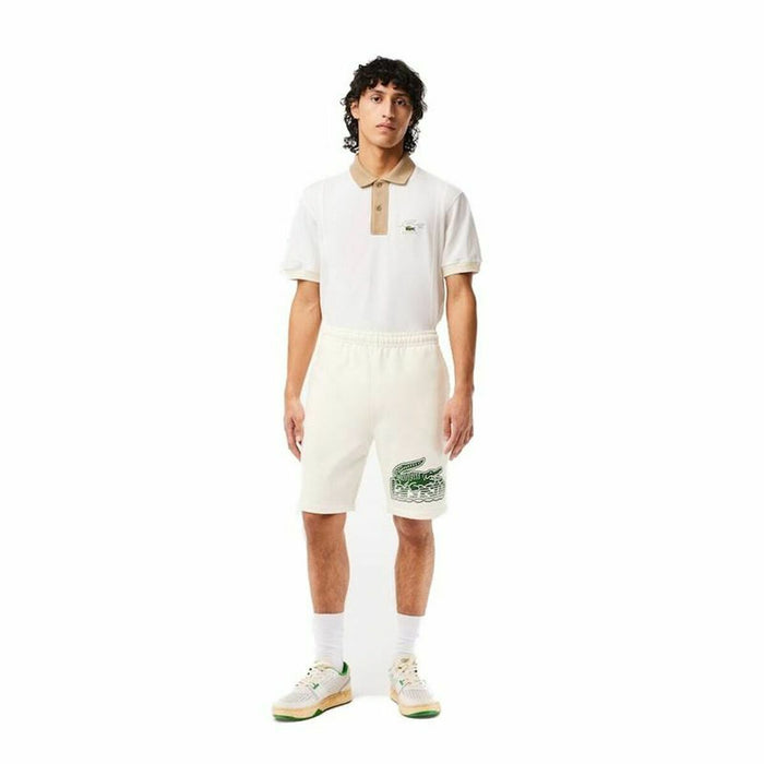 Pantaloni Scurți Sport pentru Bărbați Lacoste Héritage Contrast Branded Crocodile