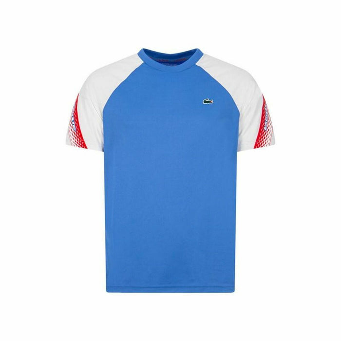 Tricou cu Mânecă Scurtă Bărbați Lacoste Sport Regular Fit Albastru
