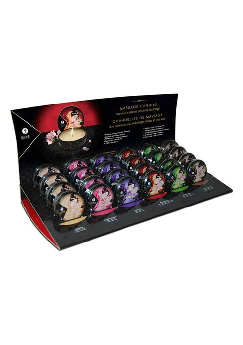 Display cu lumânări de masaj, Shunga, 30 ml