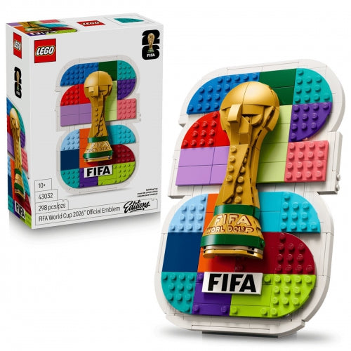 Set de construcție LEGO Editions FIFA World Cup 2026 Official Emblem, 298 piese, 10+ ani