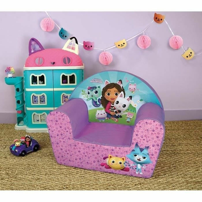 Fotoliu pentru copii Gabby's Dollhouse 33 x 52 x 42 cm