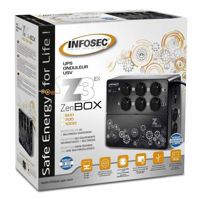 Sistem de Alimentare Neîntreruptă Off Line INFOSEC Z3 ZENBOX EX 500