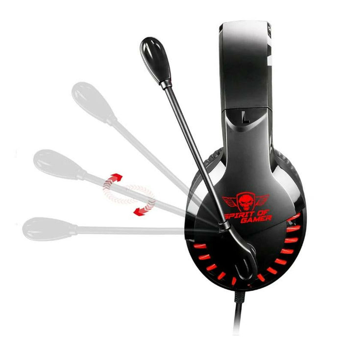 Cască cu Microfon Spirit of Gamer Pro H3 Portocaliu Negru/Portocaliu