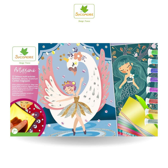 Desene pentru colorat Sycomore Artissimo Purpurină