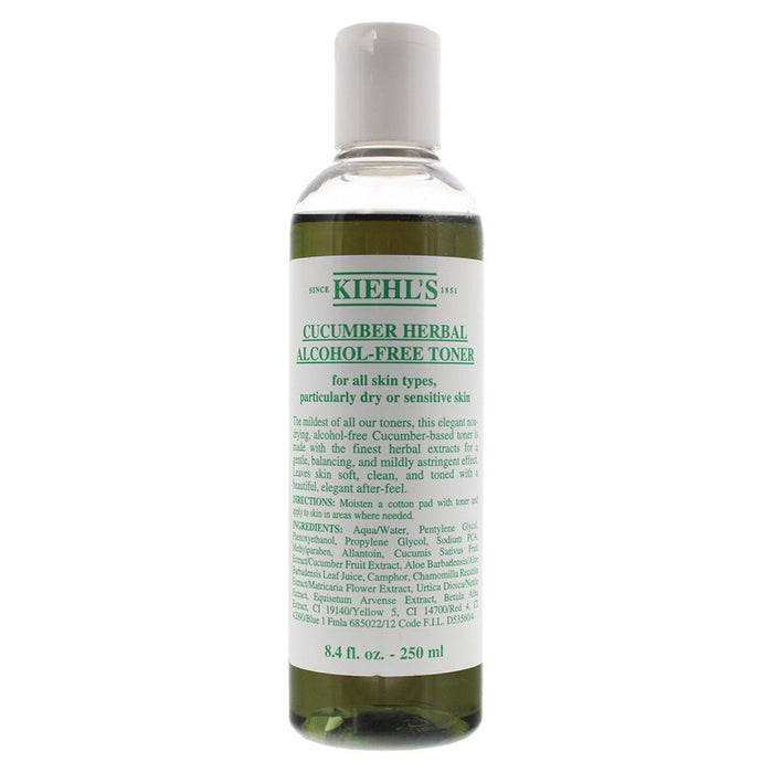 Loțiune tonică Kiehl's Cucumber, fără alcool, calmantă, 250 ml