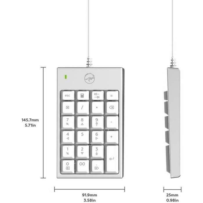 Tastatură numerică Mobility Lab ML305707 Argintiu
