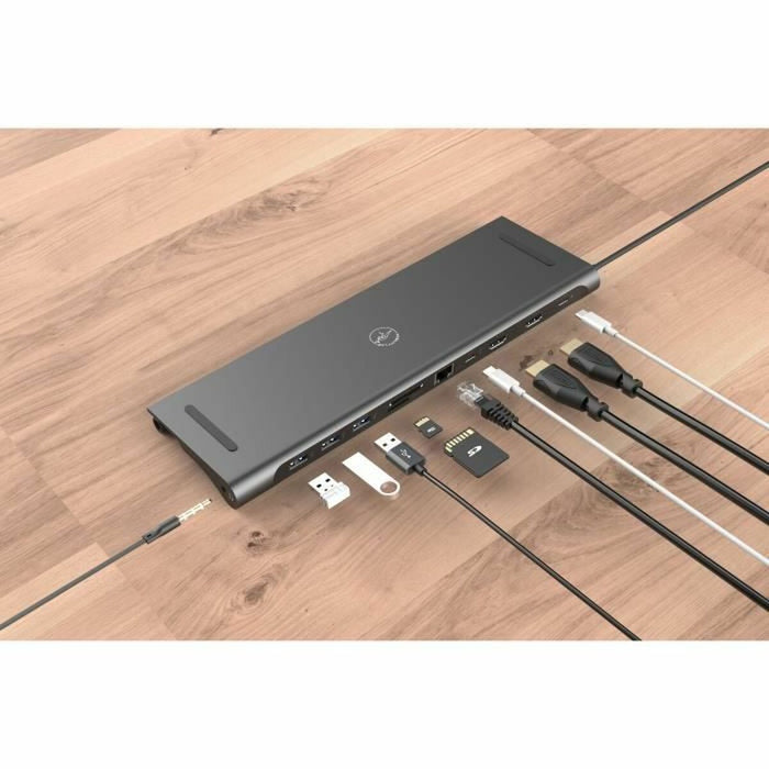 Hub USB Mobility Lab Dock Adapter 11 in 1 Negru Gri 100 W