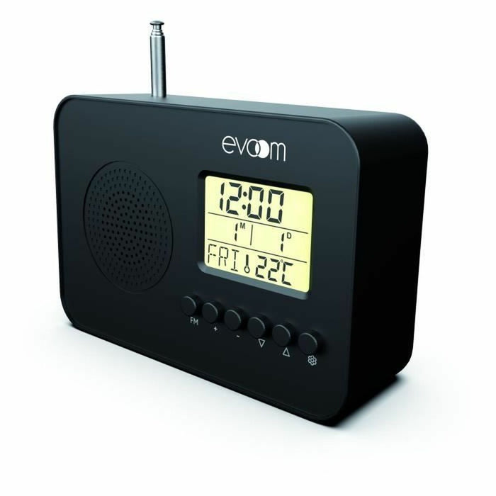 Radio Evoom LEKIO Negru Modern