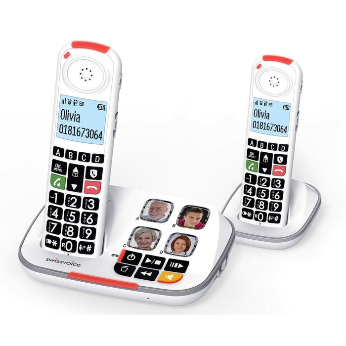 Telefon fără Fir Swiss Voice XTRA 2355 DUO Alb